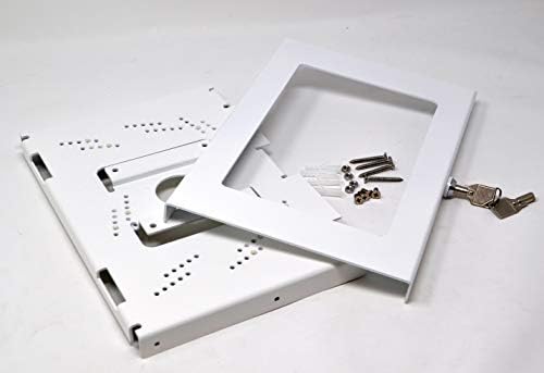Locking Security Metal Case for iPad mini Used as Kiosk, POS, Store, Show Display (White, iPad mini 4/5) - Image 3