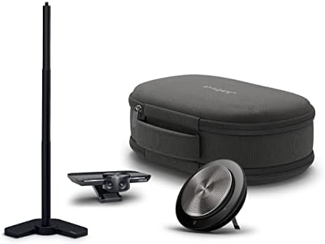 Jabra PanaCast Meet Anywhere+ Video Conference Bundle, 180 Panoramic-4K View Camera, 750 Conference Speakerphone, UC Certified, USB Cable, Table Stand, Travel Case by Jabra