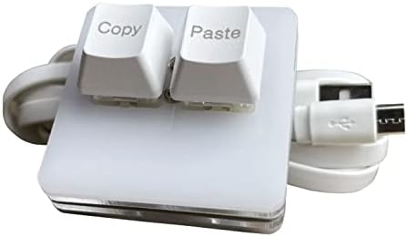 BTXETUEL Copy and Paste 2-Key Keyboard SAYO OSU Keypad Hotswap One Handed Mechanical Gaming Keyboard Cherry Switch RGB Backlit Mini USB Keypad for macros or Rhythm Games - Image 2