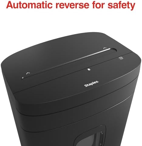 Staples 10-Sheet Micro-Cut Paper Shredder, Anti-Jam, 5-Gal Bin, Black - Image 5