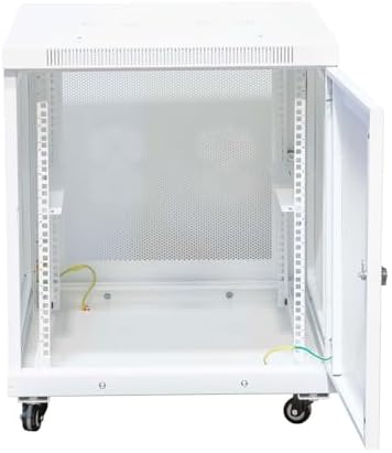 NavePoint 12U Network Cabinet with Perforated Door 12U Wall Mount Server Cabinet White 19 Rack for IT Equipment, AV Devices, Networking Equipment 33" Deep Mid-Depth Server Rack Enclosure - Image 2