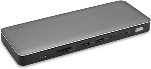 Kensington SD5768T EQ Thunderbolt 4 Docking Station, Dual 4K@60Hz via HDMI/TB4 Ports, 96W Charging, SD/Micro SD Card Slots, Ethernet, Audio, Supports Thunderbolt Share (K35381NA) by Unknown