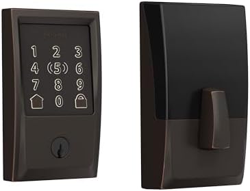 Schlage Encode Plus Smart WiFi Deadbolt Lock, Tap to Unlock, Aged Bronze by Unknown