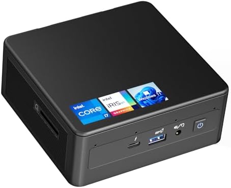 Intel NUC 11 NUC11PAHi7 Panther Canyon Mini PC, i7-1165G7, 32GB RAM, 1TB SSD, Mini Computers Windows 11 Pro for Business Home Office, Support 8K/WiFi 6/4K Quad Display/Bluetooth 5/Thunderbolt 3 by GeekplusASUSIntelNUCMiniPc