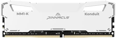 Timetec Pinnacle Konduit 8GB DDR4 3200MHz PC4-25600 CL16-18-18-38 XMP2.0 Overclocking 1.35V Compatible for AMD and Intel Desktop Gaming PC Memory Module RAM - White by Timetec
