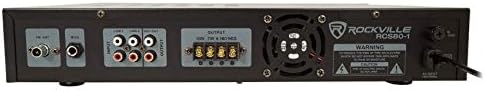 Rockville RCS80-1 60W 70v Restaurant Amplifier Bundle with 2 Cube Speakers - Image 3
