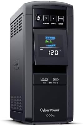 CyberPower CP1000PFCLCDTAA PFC Sinewave UPS System, 1000VA/600W, 10 Outlets, AVR, Mini Tower, TAA Certified - Image 3