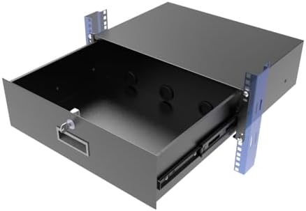 3U Server Cabinet Case 19" Rack Mount Lockable Drawer with Key by Followme