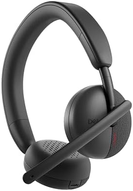 Dell WL3024 Wireless Headset - Leatherette Headband, Built-in AI-Based Noise Cancellation Microphone, Boom mic - Black - Image 4
