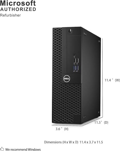 Dell OptiPlex 3050 SFF Desktop Computer, Intel Core i5-6500 @3.2GHz, 8GB RAM, 256GB SSD, DisplayPort, RGB Keyboard, OptiPlex Desktop Windows 11 Pro (Renewed) - Image 2