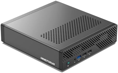 MINISFORUM MS-01 Mini Workstation Intel Core i9-13900H (vPro Enterprise Support) 64GB DDR5 1TB SSD Mini PC,2x 10Gbps SFP+/2x 2.5G RJ45/2x USB4/HDMI/1x PCIe4.0x16 slot/Support 3x M.2 2280/22110/U.2 SSD by MINISFORUM