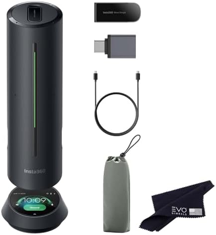 Insta360 Wave Wireless Conference Speakerphone w/AI Recording Suite, Black by Unknown