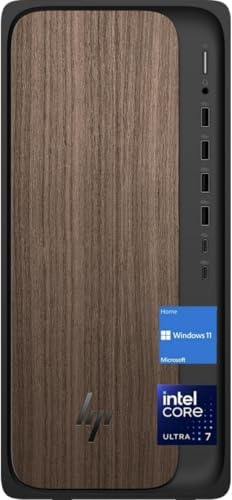 HP 2025 OmniDesk Business Next Gen AI PC Desktop, Intel Core Ultra 7 265, 400 W Power Supply，32GB DDR5 RAM,1TB SSD, USB-C, Wi-Fi 6,Bluetooth 5.4,Wired KB & Mouse, Windows 11 Home by Unknown