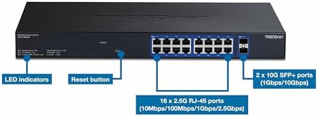 TRENDnet 18-Port Multi-Gig Web Smart Switch, TEG-3182WS - Image 3