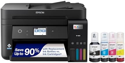 Epson EcoTank ET-4850 Wireless Color All-in-One Supertank Printer - White by Unknown