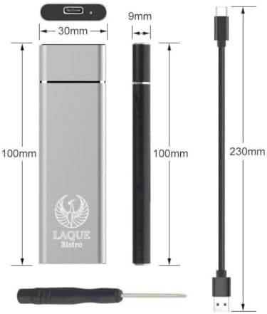 Mini M.2 SSD - Portable External Drive with USB Connectivity 1TB 2TB, Compatible with Android, Mac OS, and Windows Systems (Black,1tb) - Image 6