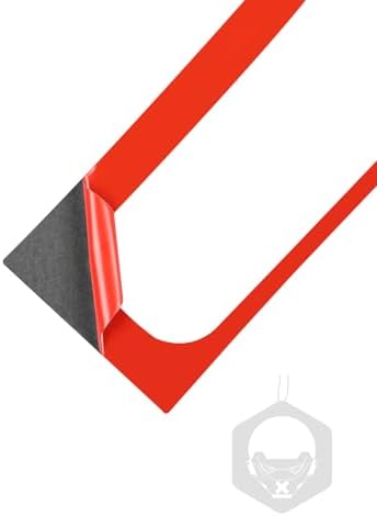 Real Soft Red Carbon Fiber Car Center Console Handbrake Panel Side Frame Cover Trim Sticker Auto Interior Decoration Accessories Compatible with Benz Smart 2016 2017 2018 2019 2020 2021 - Image 7