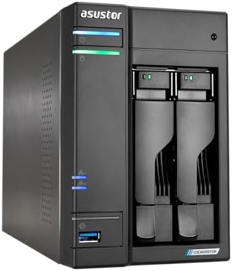 Asustor Lockerstor 2 Gen2+ AS6702T v2 2 Bay NAS, Intel Quad-Core CPU, Dual 5GbE Ports, 4GB DDR4, 4 M.2 SSD Slots, HDMI, Plex Media Server, Video Editing, Creator, Network Attached Storage (Diskless) - Image 4