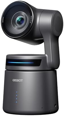 OBSBOT Tail Air NDI Streaming Camera 4K, AI Tracking PTZ Camera with Intelligent APP, Gesture Control, HDMI/USB-C/Wireless Webcam, Video Camera Live Stream for YouTube, Church, Worship, Creator, etc. by OBSBOT
