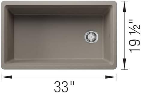 BLANCO Inteos SILGRANIT 33" Single Bowl Workstation Kitchen Sink Truffle - Image 5