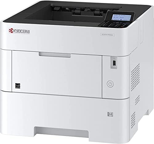 Kyocera 1102TS2US0 ECOSYS P3150dn B/W Laser Printer, 52 Pages per Minute B/W, 600 x 600 dpi and Up to Fine 1200 dpi, 600 Sheets Input Capacity, 250000 Pages Per Month Print Capacity by Kyocera