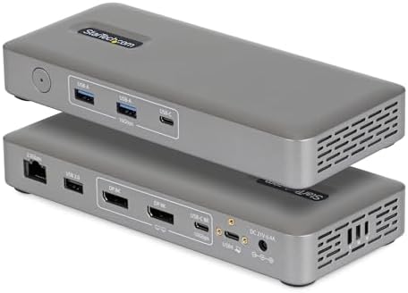 StarTech Driverless USB4 Dock, Dual 4K 144Hz for Mac and Windows, 100W by Unknown