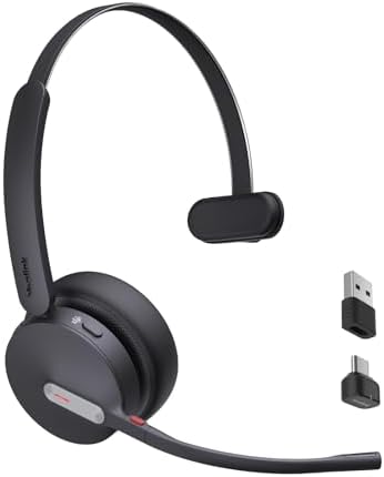 Yealink BH70 Mono Bluetooth Teams Headset with AI Mic for Work from Home PC by RedefineYourWorkplace