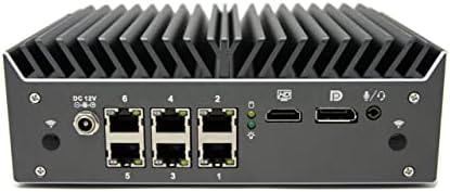 Protectli Vault Pro VP4630-6 Port, Firewall Micro Appliance/Mini PC - Intel i3, 2.5G Ports, DDR4 RAM, M.2 NVMe or SATA SSD Storage, AES-NI, 8GB RAM, 120GB SATA SSD by Protectli