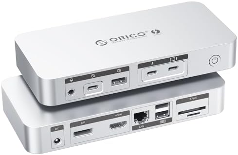 ORICO Thunderbolt 4 Docking Station, Dual 4K@60Hz, TB4, 40Gbps by ORICO