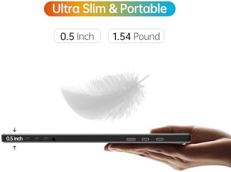 MNN 14" 1200p USB-C HDMI HDR Portable Monitor - Image 3