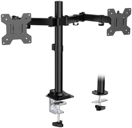 WALI Articulating Dual Monitor Stand for 13-32 inch Screens, 22 lbs per Arm by WALI