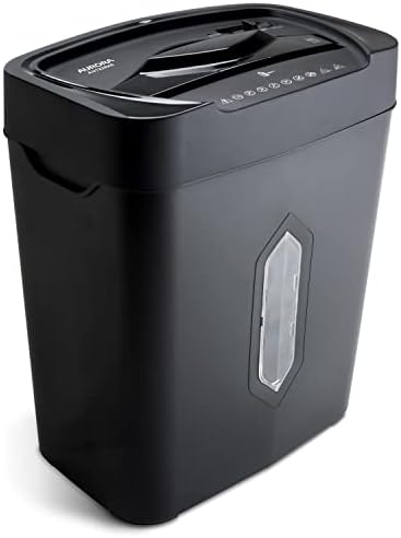 Aurora 12 Sheet Crosscut Paper and Credit Card Shredder with 5.2 gal Wastebasket - Image 7