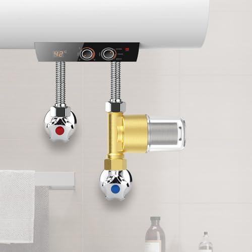 Brass Sediment Filter, Reusable Inline Mesh Strainer Visual Washer Water Filter System for Washing Machine Shower Garden Hose - Image 3