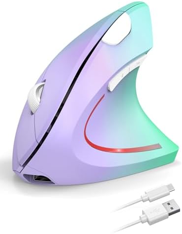 TECKNET Wireless Ergonomic Mouse, Rechargeable Wireless Vertical Mouse by Tecknet