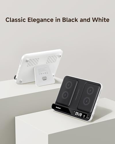 Dual Phone Foldable Wireless Charging Station for iPhone, Galaxy, Pixel - Image 6
