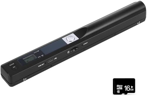 Portable Document Scanner, 900DPI Handheld Scanner Wand for Documents & Receipts, A4 Photo Image Scanner JPG/PDF, Portable Scanner for Laptop, USB 2.0 High Speed Transfer, Supports Micro SD Card by ANNCARY