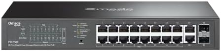 Omada ES220GP, 16 Port Gigabit Easy Managed PoE Switch by TP-Link