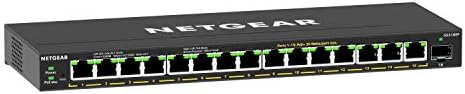 NETGEAR 16-Port PoE Gigabit Ethernet Easy Smart Managed Switch (GS316EP) by NETGEAR
