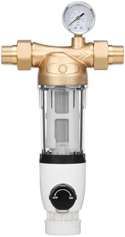 Airthereal Spin Down Water Sediment Filter, Pre-Filtration System for Whole Home, Water Filter for City and Well Water, 40 Micron Reusable Sediment Backwash Filter with 1" MNPT + 3/4" FNPT Connector by Airthereal