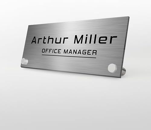 EGD ACM Desk Name Plate Personalized I Custom Office Desk Accessories Decor I Personalized Name Plate I Color Options (10 x 3.5 Inch) (3. ACM) by E-GraphicDesignInc