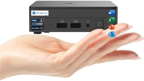 ASUS NUC 13 Pro Slim Mini PC Desktop, Intel Core i5-13420H(4.6GHz) Processor, 24GB RAM, 1TB SSD, 4K Quad Display, USB, HDMI, Thunderbolt, Wi-Fi 6E, Bluetooth, RJ-45, Win11 Pro, MS Office for The Web by Unknown
