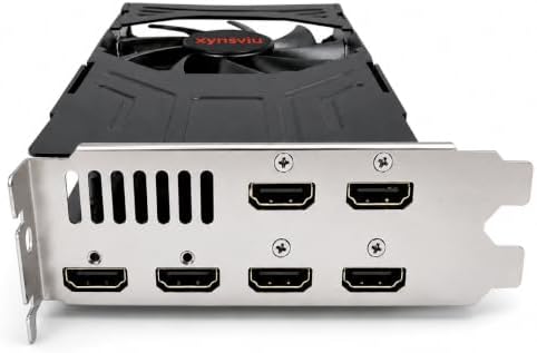 R7 350 4GB GDDR5 6 HDMI Multi Monitor Graphics Card by Multi-monitorgraphicscardsarewidelyusedsuitableforspeculationofficeadvertisingprojectionmonitoringlargescreensplicing