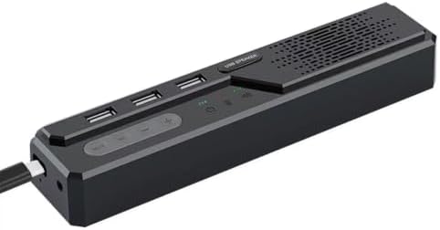 Conference Speakerphone for PC & Laptop, USB Wired Speaker with Microphone, 360° Voice Pickup, Plug and Play, Computer Speaker for Zoom, Teams, Skype (7) by Unknown