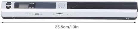 Handheld Document Scanner, Portable for A4 Documents Photo Pictures Receipt 8.27 Inch HD 900DPI Color Mobile Handheld Scanner Wand for Home Travel Office (Silver) - Image 2