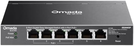 Omada ES206GP, 6 Port Gigabit Easy Managed PoE Switch by Unknown