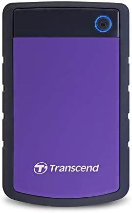 Transcend 2TB StoreJet 25H3 Rugged Portable HDD, One Touch Backup by Transcend