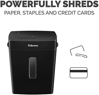 Fellowes P-40C 8 Sheet Cross-Cut Deskside Paper Shredder for Home Office - Image 4