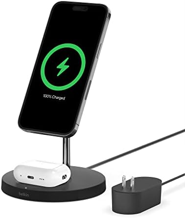 Belkin MagSafe 2 in 1 Wireless Charging Stand, Fast Charger by Unknown