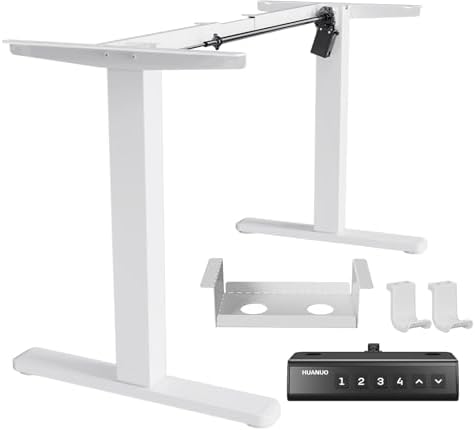 HUANUO Standing Desk Frame with Brushless Motor for Max 75 x 35 inch Tops by HUANUO