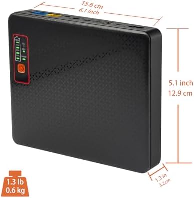 DC UPS 20800mAh(62Wh) Battery Backup for Router 12V⎓1.5A 9V⎓1A, USB 5V/2A Mini UPS for WiFi Router Uninterruptible Power Supply - Image 6